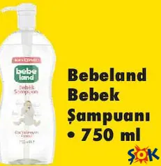 BEBELAND BEBEK ŞAMPUANI 750 ML fiyat ve kampanya bilgisi